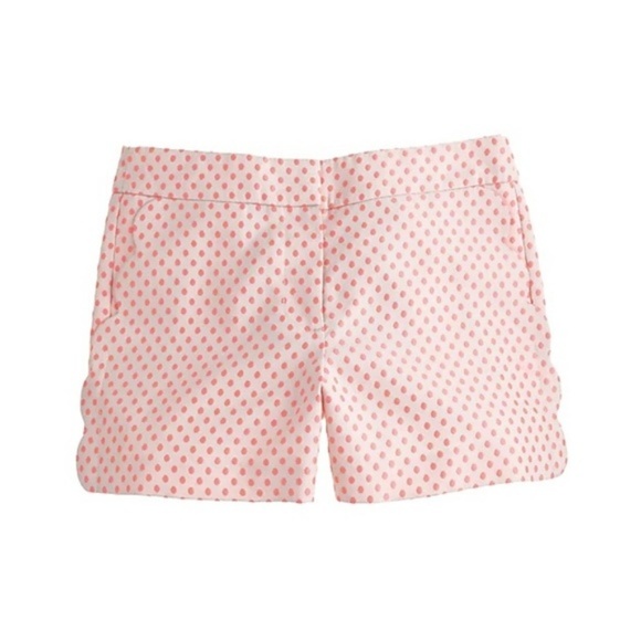 J. Crew Scallop Pocket Polka Dot Shorts - Picture 5 of 6